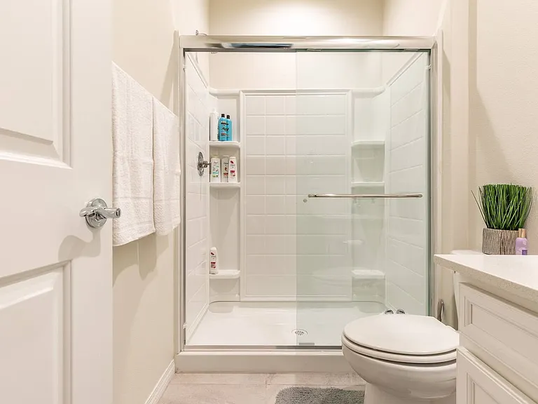Downstairs Full Bath in bedroom