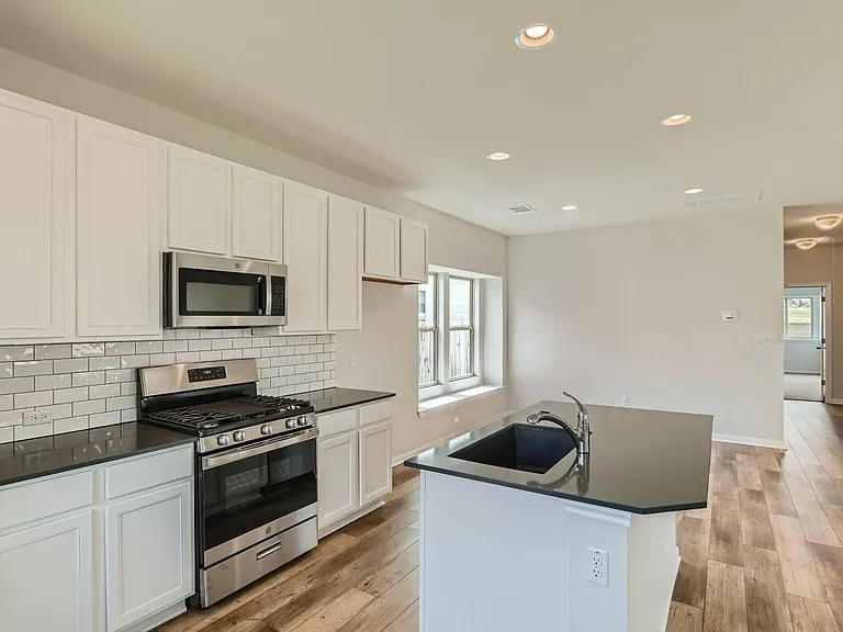 kitchen and dining area