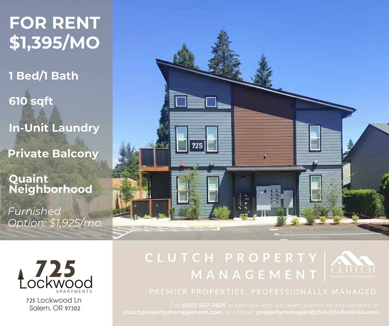 Lockwood Apartments 1 bed/1 bath: $1150 - $1395/month | Salem, OR — Photo 3