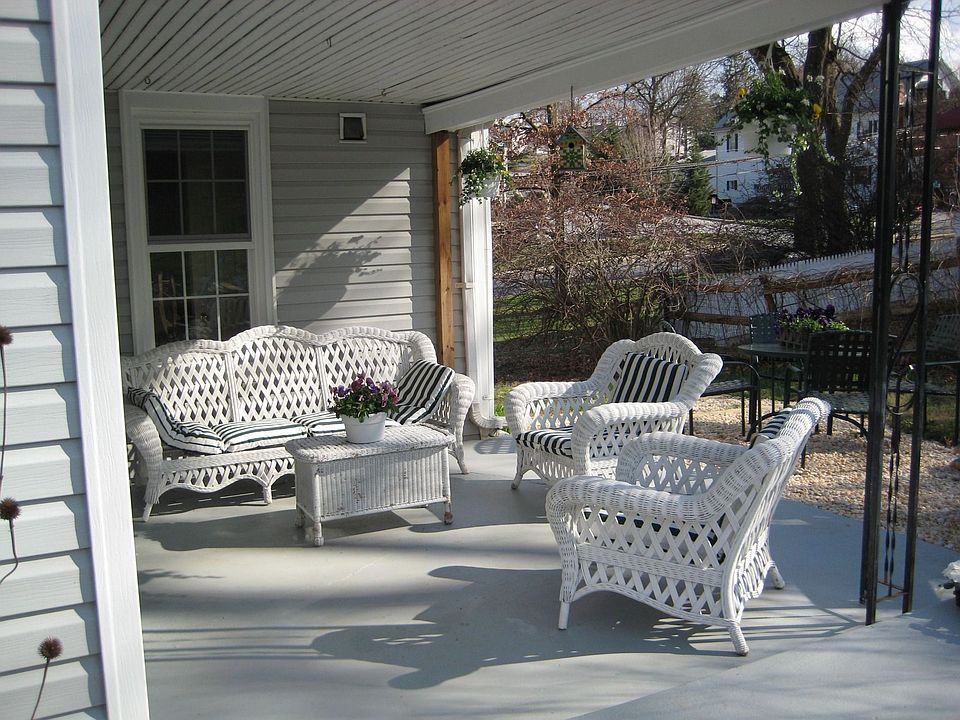 Relax on the back porch