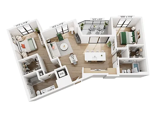 Floor plan B6