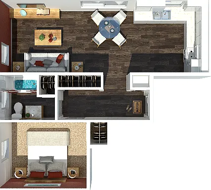 1 Bedroom C 1 Bedroom C