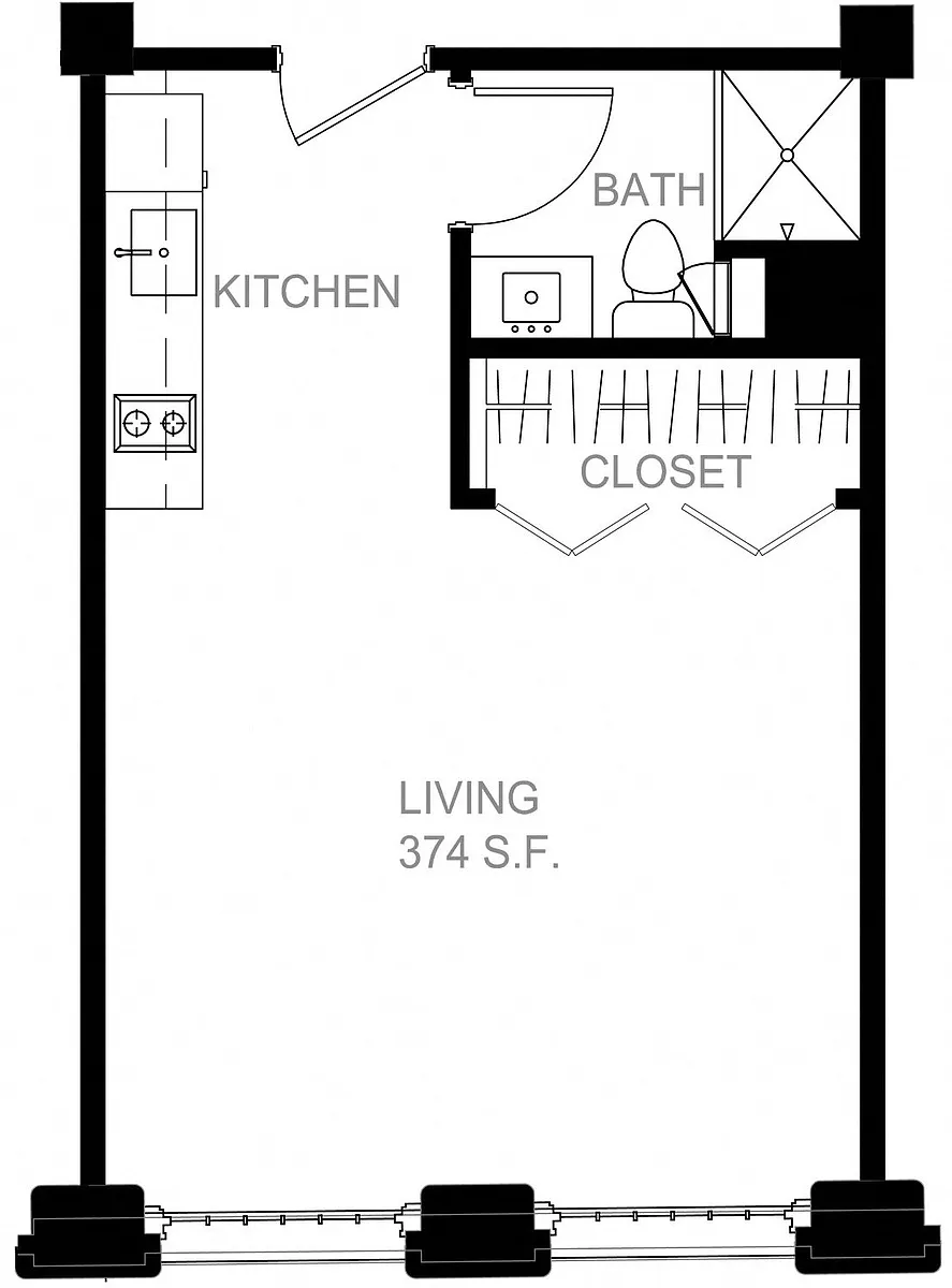Floor plan Studio-S S12