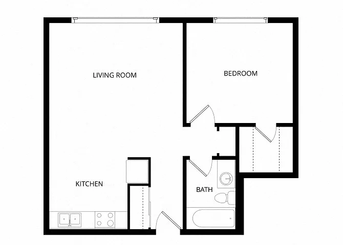 Floor plan 1X1