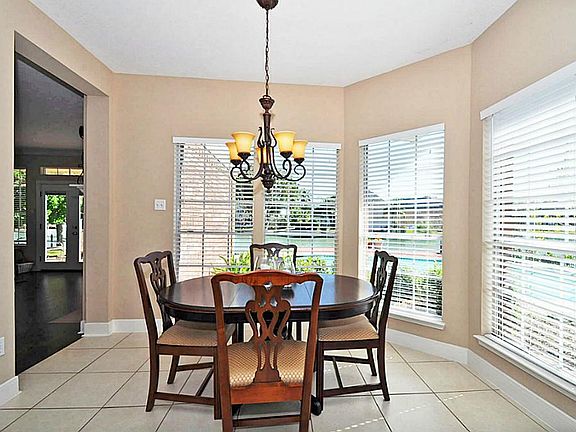Breakfast room has a gorgeous view for your morning coffee