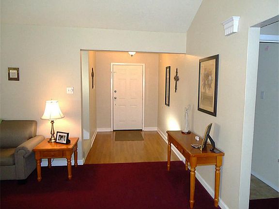 Warm and inviting entry.