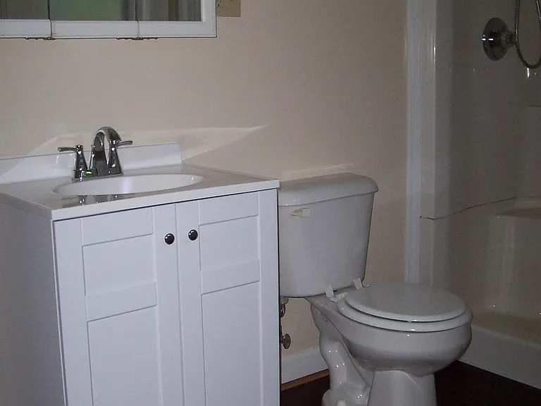 Bath with shower
