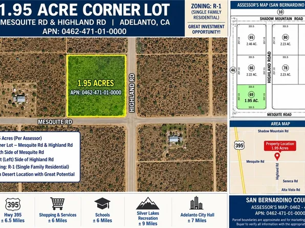 0 Mesquite Rd Lot 68, Adelanto, CA 92301