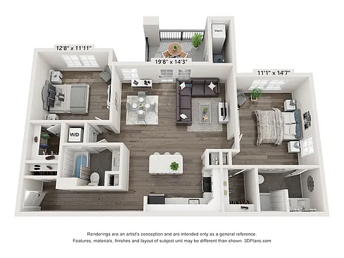 Floor plan 2 BD