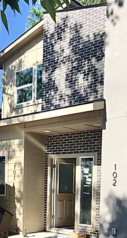 Exterior front, near completion of construction - 1521 S Denver Ave #101