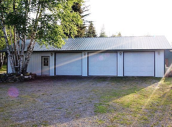 Triple car garage.