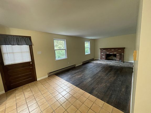 Entrance into apartment between kitchen and family room
