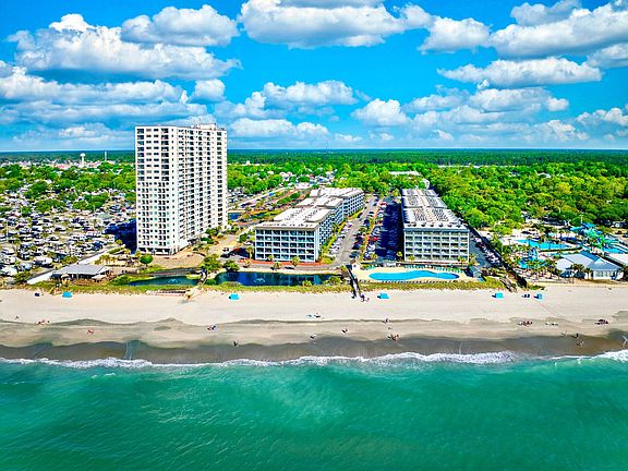 View from ocean side of resort