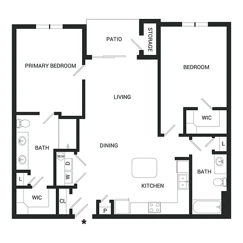 Floor plan Burgundy