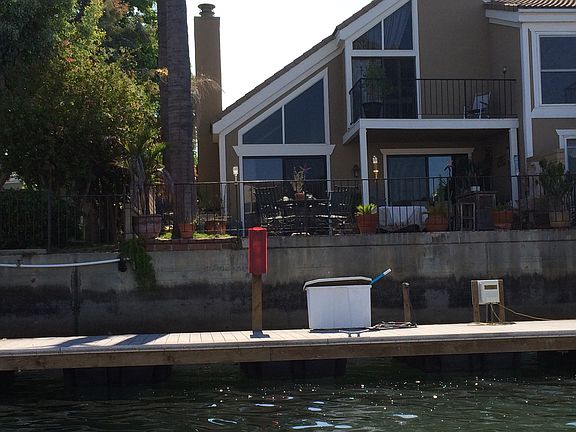 Large waterfront patio