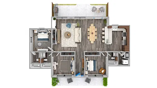 Floor plan C8 3 Bed 3 Bath