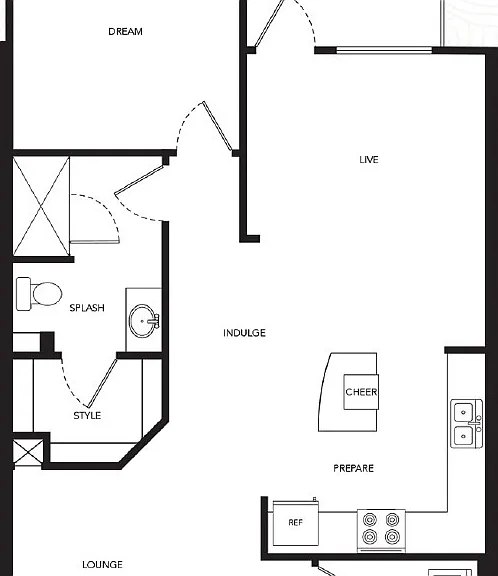 The Gallery at Mills Park - Gallery C - 1 Beds - 1 Baths - 849 Sq. ft.