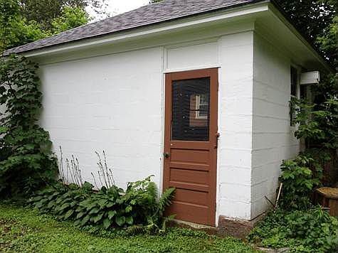back entry of two car garage
