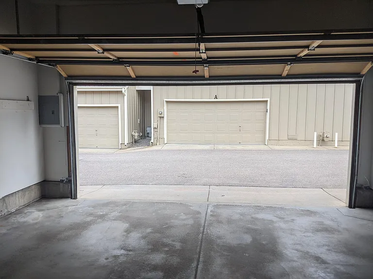 Garage looking out to alley