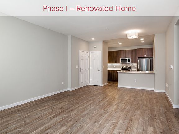 Phase I Renovated Kitchen, Living, and Dining Areas