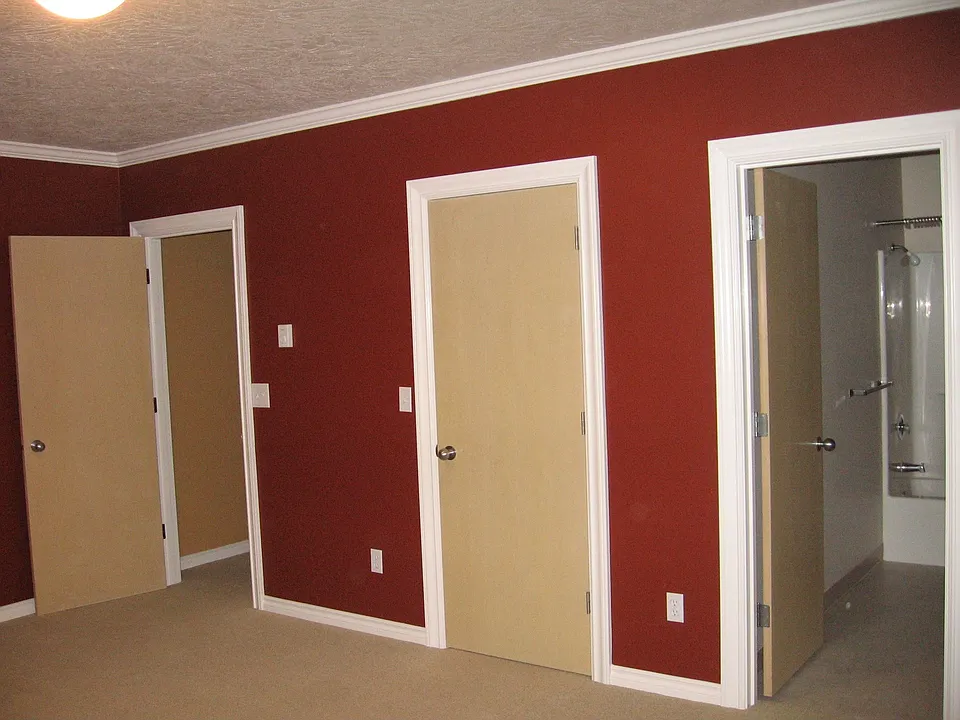 Master BR (Stairwell at left, large walk-in closet at center, bath at right)