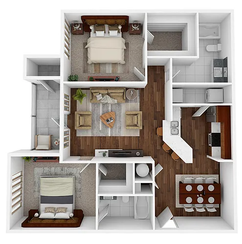 Floor plan 2 bedroom Phase I ONLY