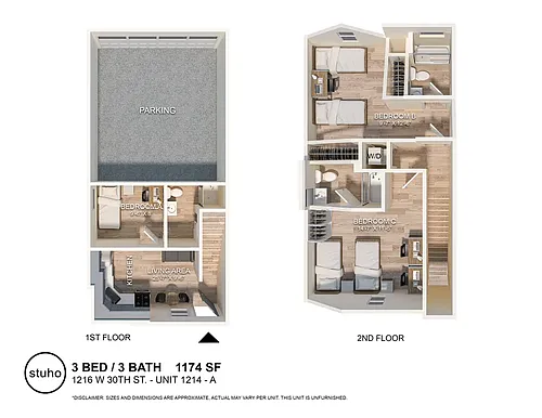 Floor plan Three Bedroom