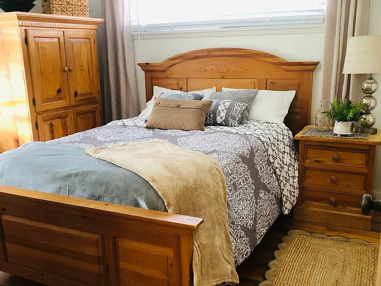 Bedroom #1, window faces to front of the house. Lots of space, ample lighting and large closet