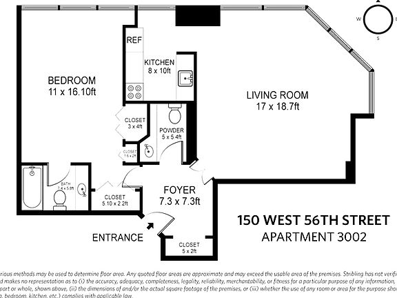 2nd image of 150 W 56th St APT 3002