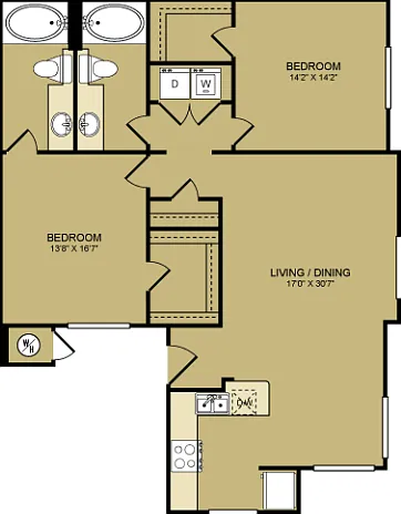 5th Avenue | 2Bd2Ba | 1,124SF 5th Avenue | 2Bd2Ba | 1,124SF