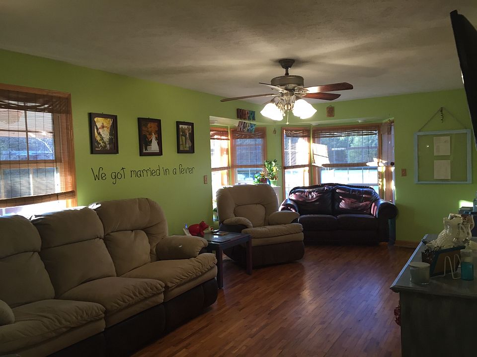 Bay window in living room