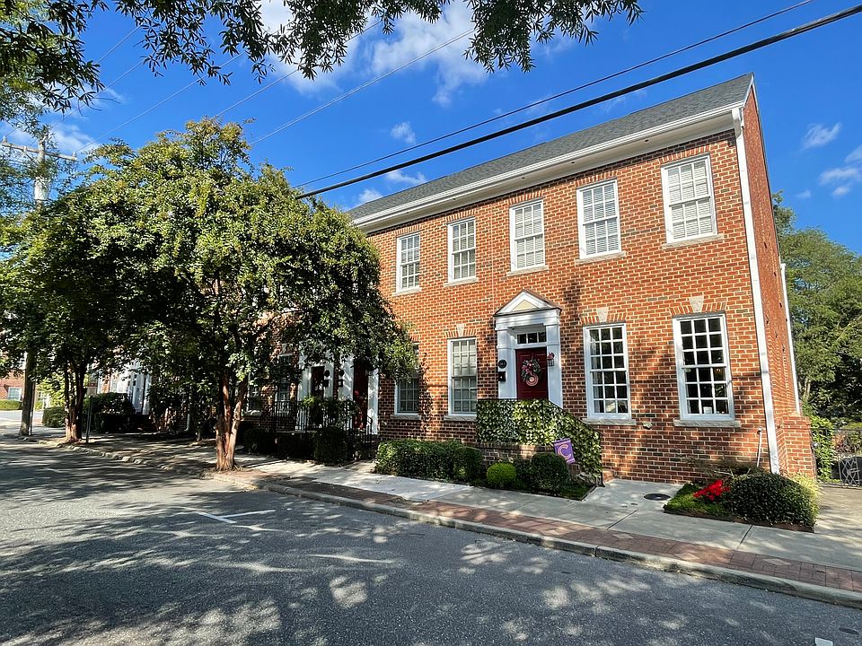 Exterior of the Townhome building located in the popular Southside in the downtown Greensboro area
