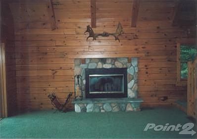 stone fireplace