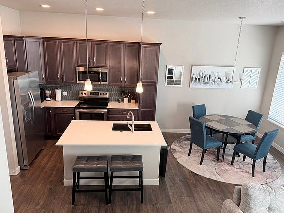 Kitchen and dining area