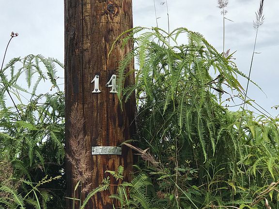 Lot boundary near pole 14