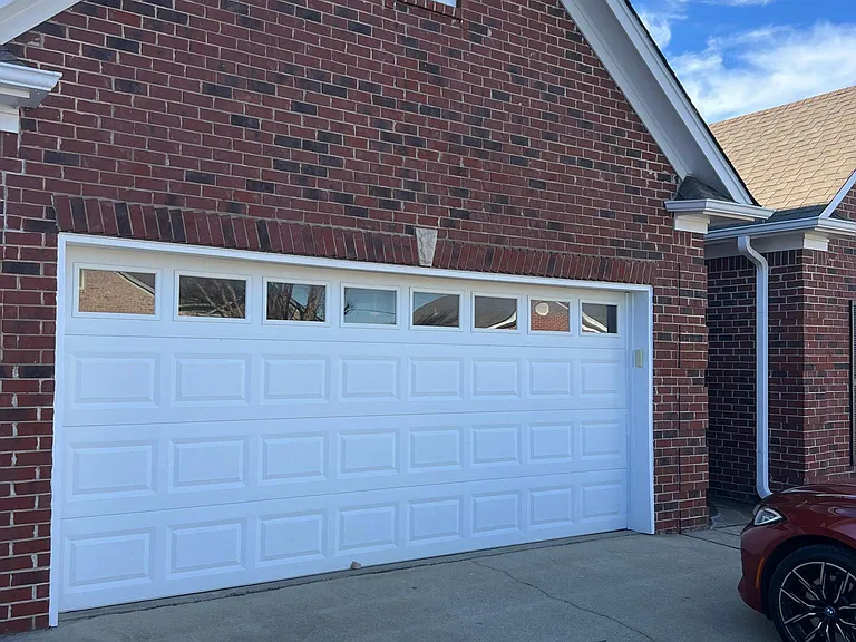 Nice size 2 car garage.