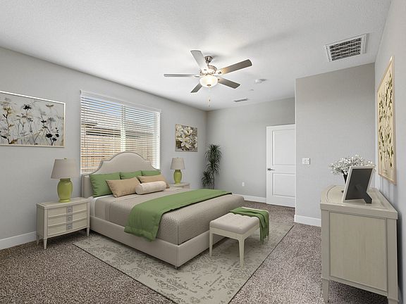 The master bedroom is the perfect place to relax at the end of the day.