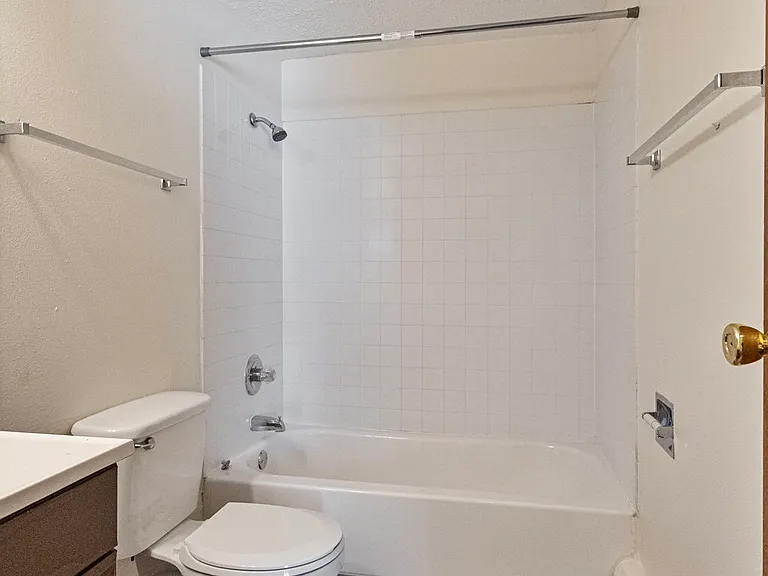 Bathroom with surround shower