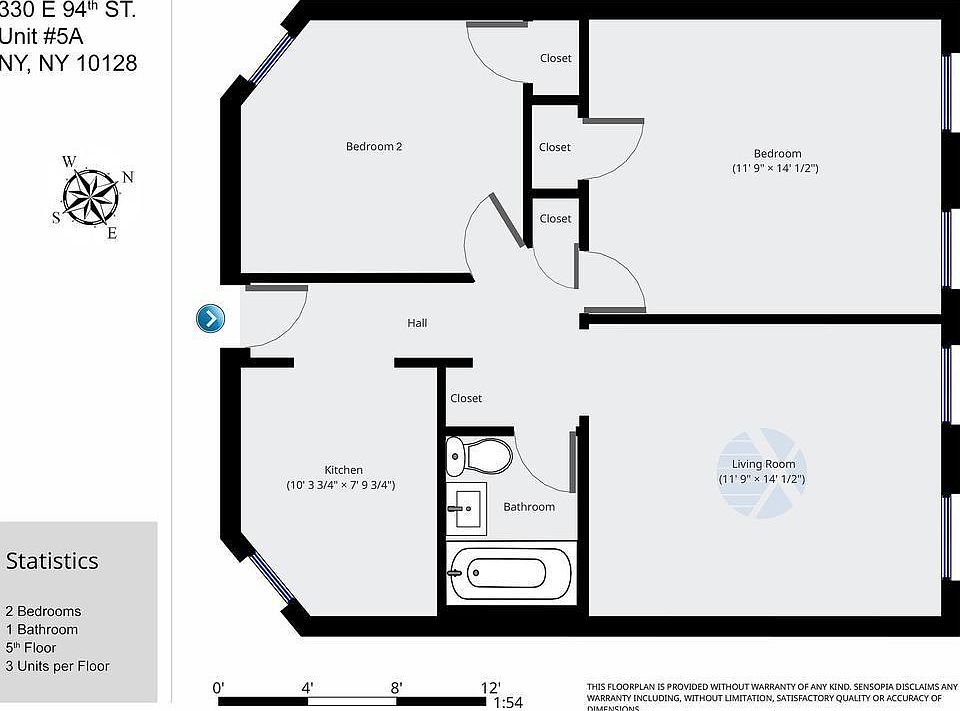 1st image of 330 E 94th St APT 5A