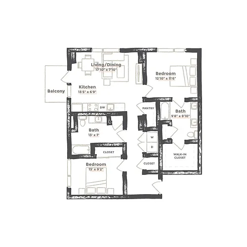 Floor plan San Francisco