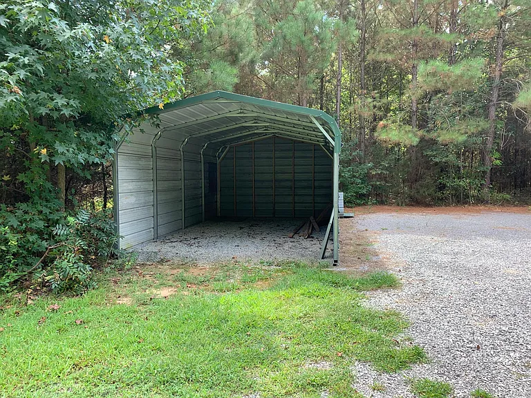 metal carport for small car or yard tools