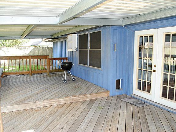 Another look at the large covered back patio.
