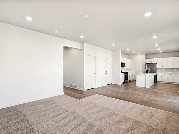 The Cottonwood floorplan interior image taken at a Meritage Homes Community in Tooele, UT.