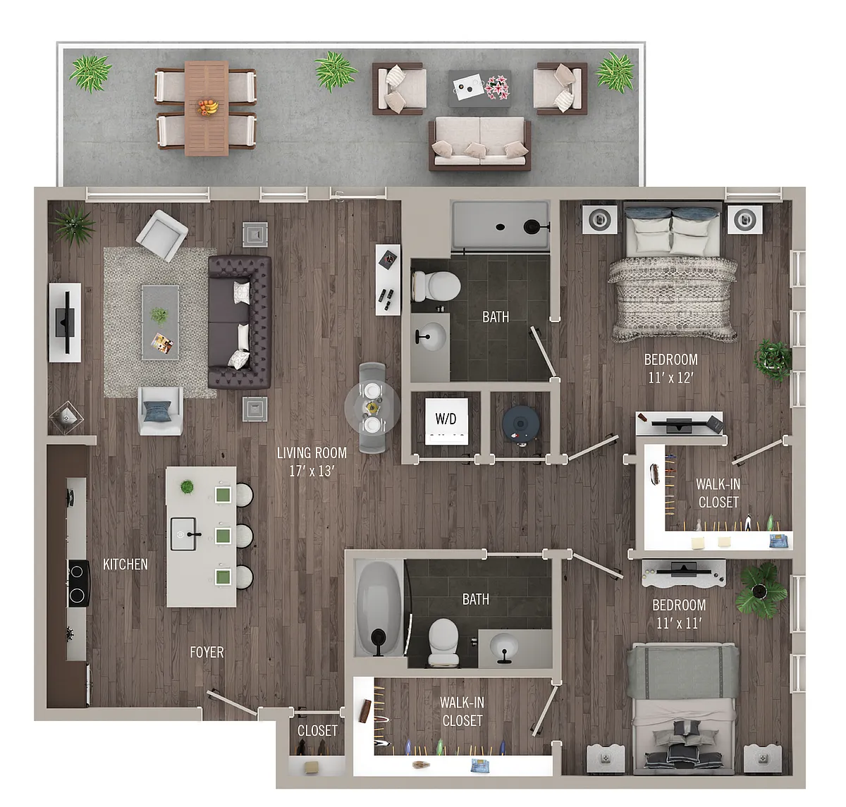 Floor plan Library Park III | C5-Private Terrace