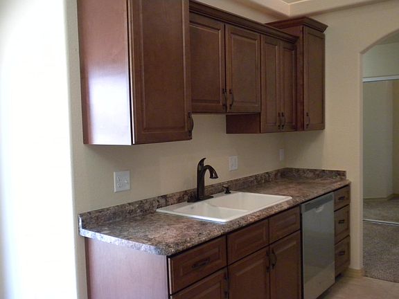 double sink with disposal, dishwasher