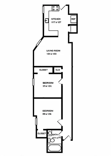 Floor plan 2 Bedroom