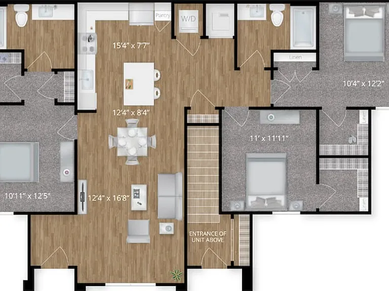 Explore a thoughtfully designed floor plan perfect for modern urban living. Explore a thoughtfully designed floor plan perfect for modern urban living.