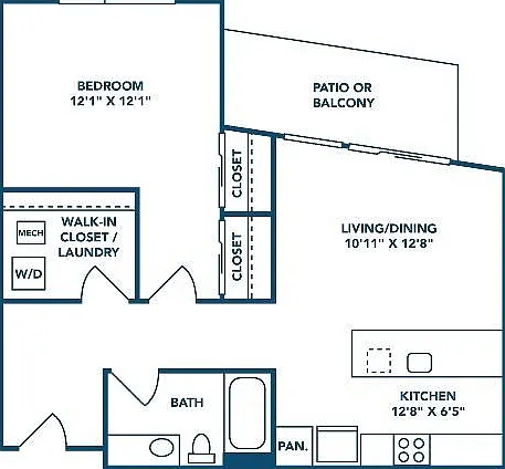 1 Bedroom | 1 Bath | 686 SF 1 Bedroom | 1 Bath | 686 SF