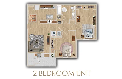 Floor plan 2 bdr