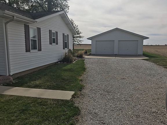 Long gravel driveway 
